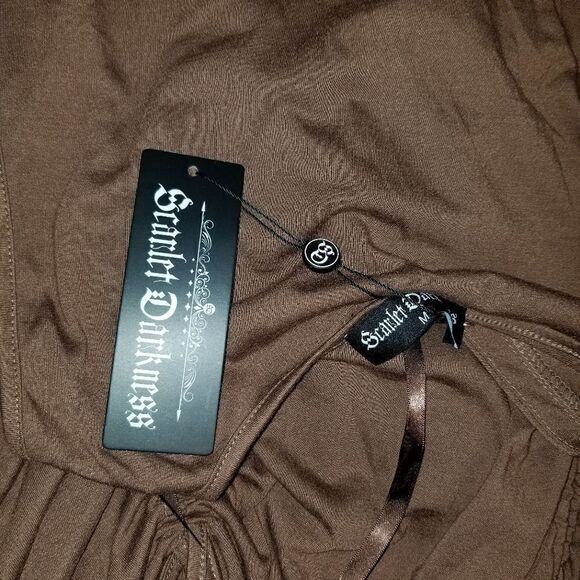 WOMEN'S Steampunk Gothic Victorian Dress, Brown new with original Package - Picture 14 of 16